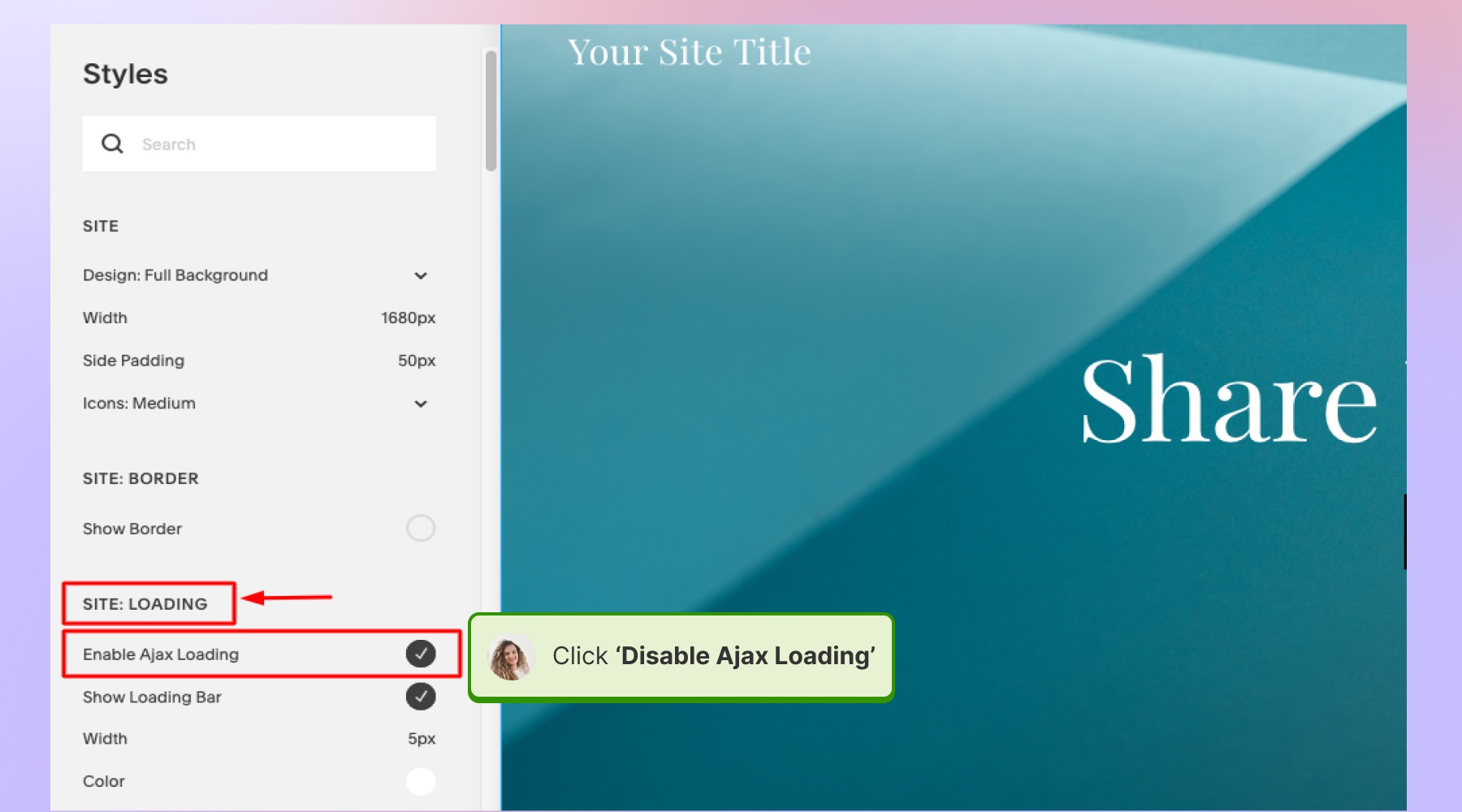 Disable Ajax Loading for your Squarespace website