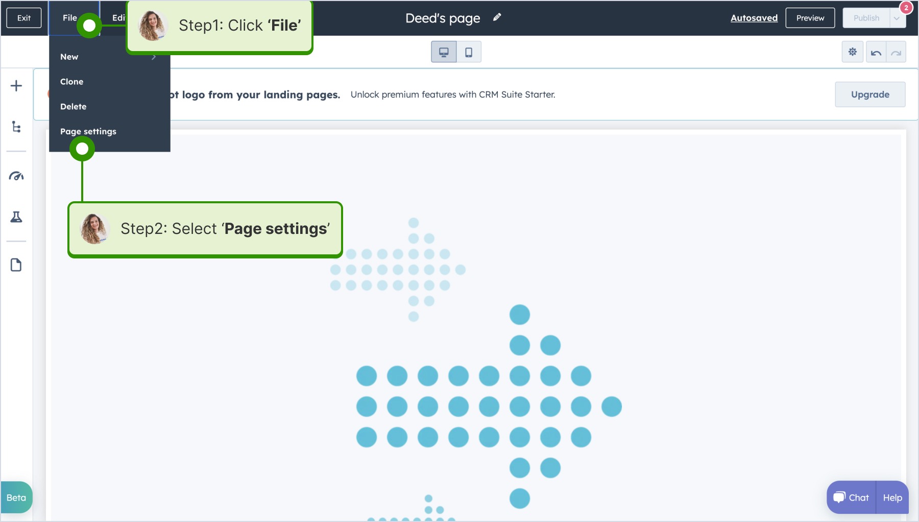 Clicking on advanced on the popup and inserting the widget code